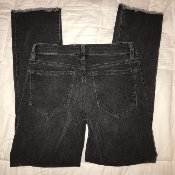 Free People Grey cropped fray hem jeans - Picture 3 of 4